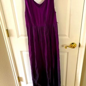 Purple ombré maternity dress